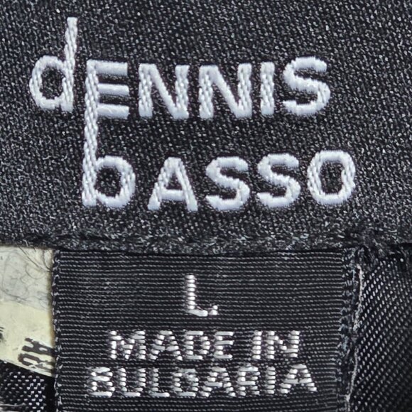 Dennis Basso Fleece Coat Faux Fur Trim Oversize Cozy Black Dress & Casual Size L - Picture 9 of 10